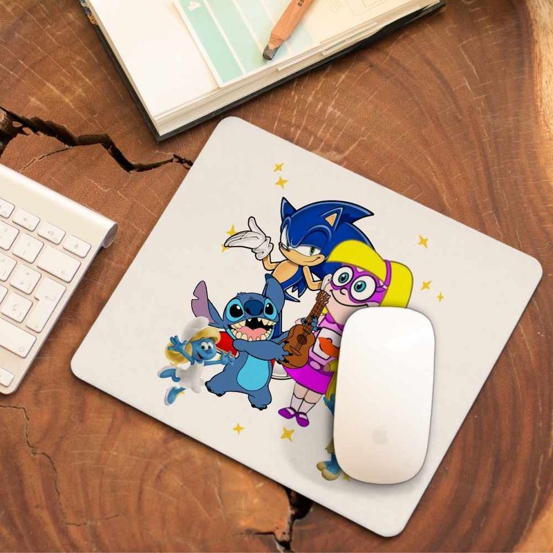 PC, gaming si accesorii - Periferice PC - Mousepad - Mousepad Hamster Gretel Sonic Stitch CoolTrend, 21x19cm - Infinity.ro