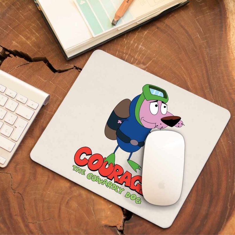 PC, gaming si accesorii - Periferice PC - Mousepad - Mousepad Curaj Cainele Fricos Desene Scafandru, CoolTrend, 21x19cm - Infinity.ro