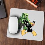 PC, gaming si accesorii - Periferice PC - Mousepad - Mousepad Daffy Duck Minecraft Creeper, CoolTrend, 21x19cm - Infinity.ro