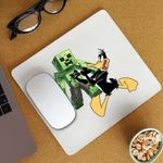 PC, gaming si accesorii - Periferice PC - Mousepad - Mousepad Daffy Duck Minecraft Creeper, CoolTrend, 21x19cm - Infinity.ro