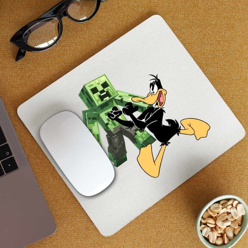 PC, gaming si accesorii - Periferice PC - Mousepad - Mousepad Daffy Duck Minecraft Creeper, CoolTrend, 21x19cm - Infinity.ro