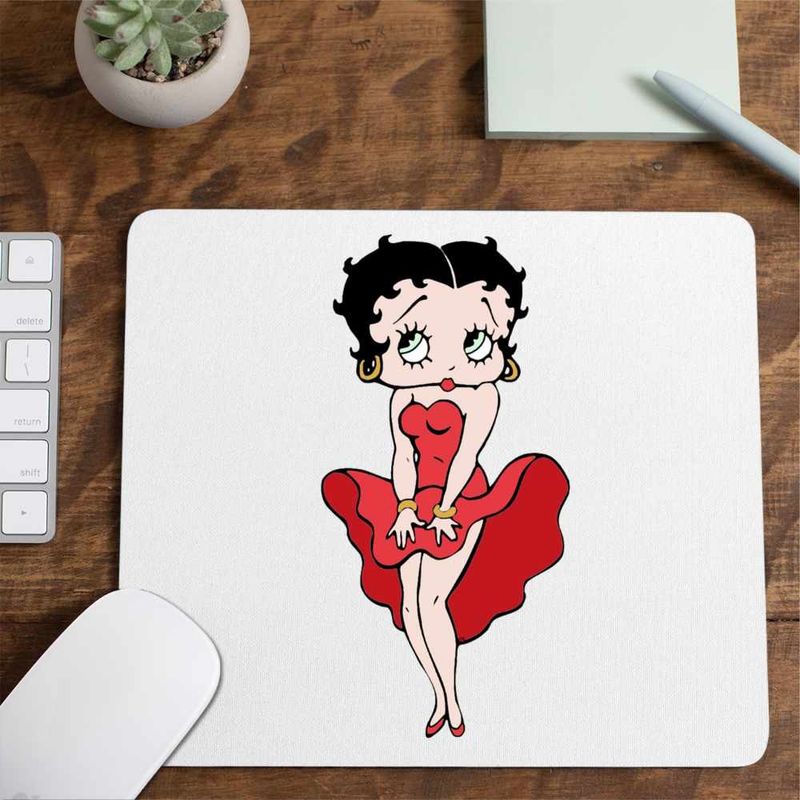 PC, gaming si accesorii - Periferice PC - Mousepad - Mousepad Betty Boop Rochie Marilyn Monroe, CoolTrend, 21x19cm - Infinity.ro