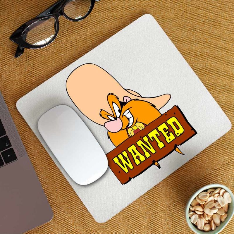 PC, gaming si accesorii - Periferice PC - Mousepad - Mousepad Yosemite Sam Wanted, CoolTrend, 21x19cm - Infinity.ro