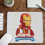 PC, gaming si accesorii - Periferice PC - Mousepad - Mousepad Iron Man Omul Fier Otel CoolTrend, 21x19cm - Infinity.ro