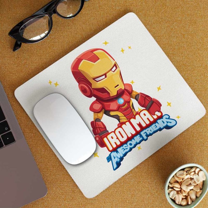 PC, gaming si accesorii - Periferice PC - Mousepad - Mousepad Iron Man Omul Fier Otel CoolTrend, 21x19cm - Infinity.ro