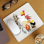 PC, gaming si accesorii - Periferice PC - Mousepad - Mousepad Bugs Bunny Coiotul Foghorn Daffy Looney Tunes, CoolTrend, 21x19cm - Infinity.ro