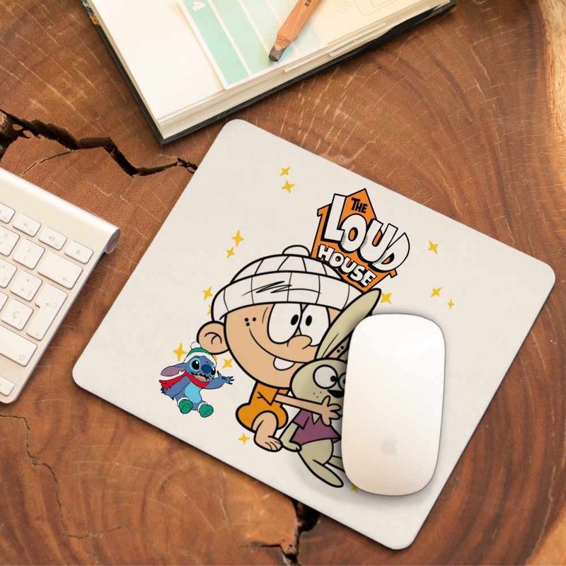 PC, gaming si accesorii - Periferice PC - Mousepad - Mousepad Casa Loud Lincoln Bebelus CoolTrend, 21x19cm - Infinity.ro