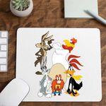 PC, gaming si accesorii - Periferice PC - Mousepad - Mousepad Bugs Bunny Coiotul Foghorn Daffy Looney Tunes, CoolTrend, 21x19cm - Infinity.ro
