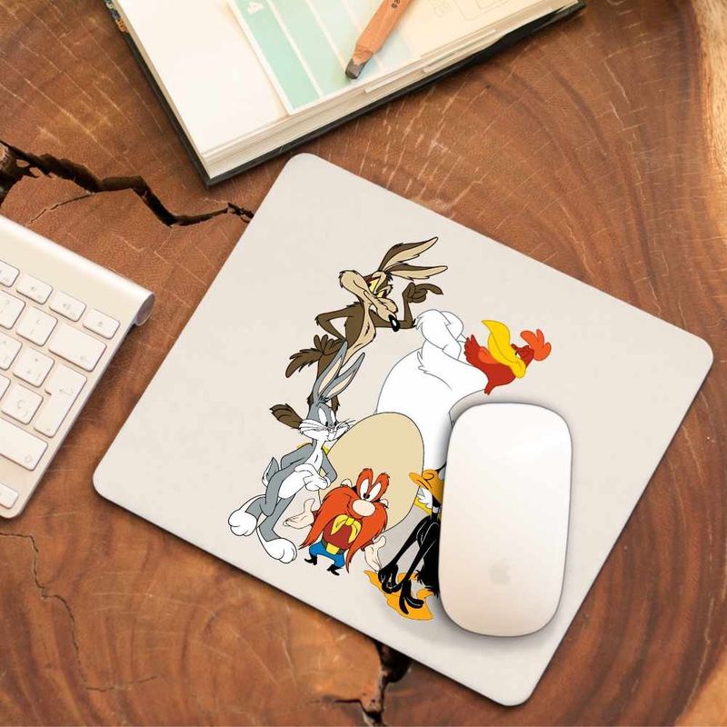 PC, gaming si accesorii - Periferice PC - Mousepad - Mousepad Bugs Bunny Coiotul Foghorn Daffy Looney Tunes, CoolTrend, 21x19cm - Infinity.ro