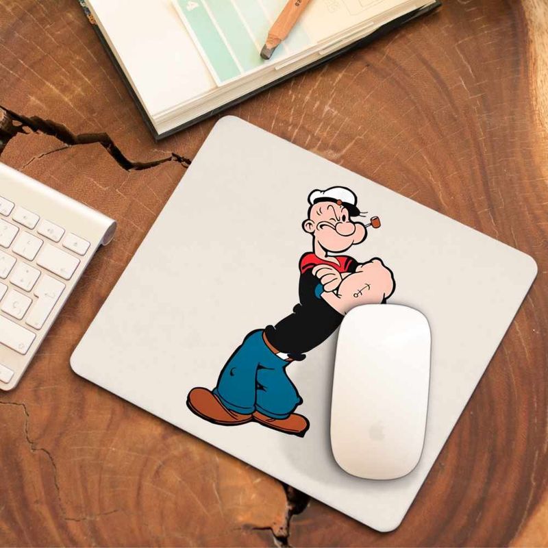 PC, gaming si accesorii - Periferice PC - Mousepad - Mousepad Popeye Marinarul Looney Cartoon Pescar, CoolTrend, 21x19cm - Infinity.ro