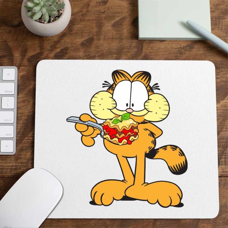 PC, gaming si accesorii - Periferice PC - Mousepad - Mousepad Garfield Lasagna Mancare Pisic, CoolTrend, 21x19cm - Infinity.ro