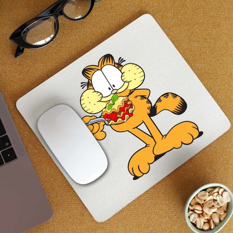 PC, gaming si accesorii - Periferice PC - Mousepad - Mousepad Garfield Lasagna Mancare Pisic, CoolTrend, 21x19cm - Infinity.ro