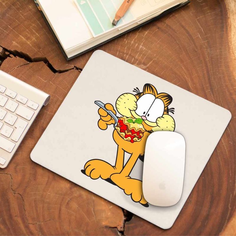 PC, gaming si accesorii - Periferice PC - Mousepad - Mousepad Garfield Lasagna Mancare Pisic, CoolTrend, 21x19cm - Infinity.ro
