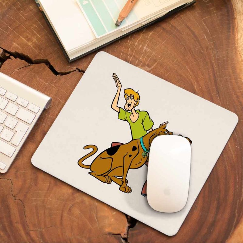 PC, gaming si accesorii - Periferice PC - Mousepad - Mousepad ScoobyDoo Shaggy Saluta Joaca, CoolTrend, 21x19cm - Infinity.ro
