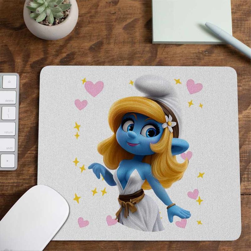 PC, gaming si accesorii - Periferice PC - Mousepad - Mousepad Strumfii Strumfita Zana Elf CoolTrend, 21x19cm - Infinity.ro