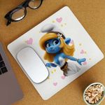 PC, gaming si accesorii - Periferice PC - Mousepad - Mousepad Strumfii Strumfita Zana Elf CoolTrend, 21x19cm - Infinity.ro