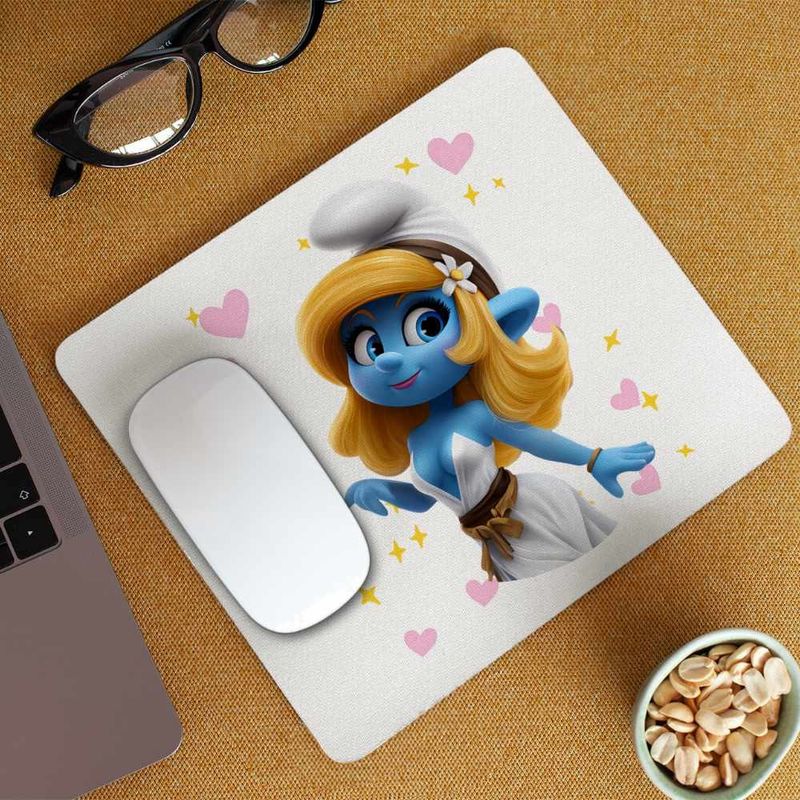 PC, gaming si accesorii - Periferice PC - Mousepad - Mousepad Strumfii Strumfita Zana Elf CoolTrend, 21x19cm - Infinity.ro