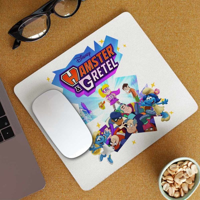 PC, gaming si accesorii - Periferice PC - Mousepad - Mousepad Hamster Gretel Desen Animat CoolTrend, 21x19cm - Infinity.ro