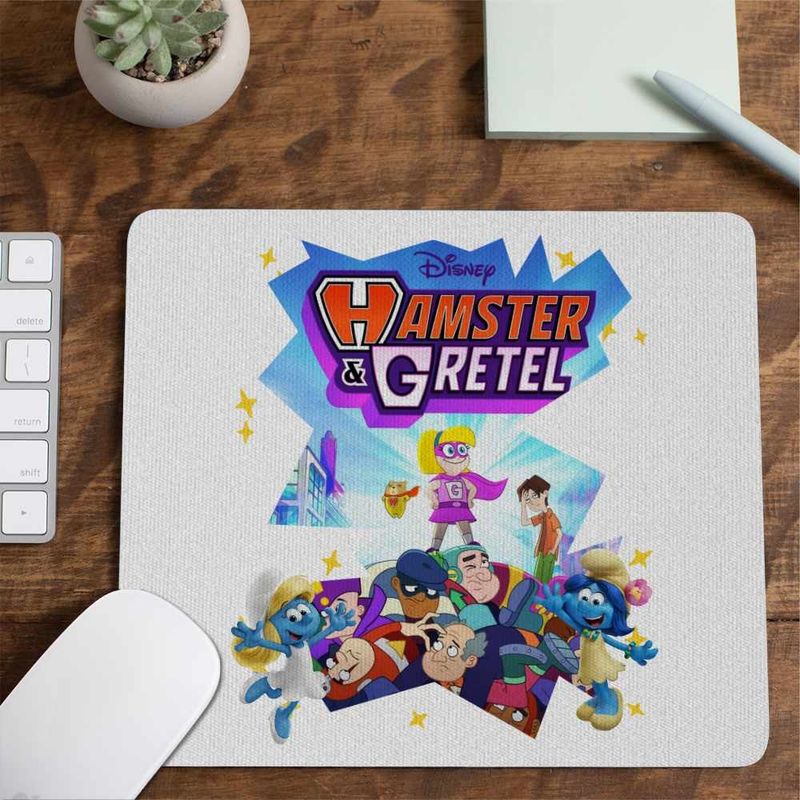 PC, gaming si accesorii - Periferice PC - Mousepad - Mousepad Hamster Gretel Desen Animat CoolTrend, 21x19cm - Infinity.ro