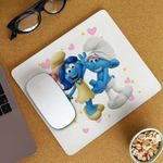PC, gaming si accesorii - Periferice PC - Mousepad - Mousepad Rusinosul Floricica Blossom Strumfii CoolTrend, 21x19cm - Infinity.ro