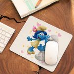 PC, gaming si accesorii - Periferice PC - Mousepad - Mousepad Rusinosul Floricica Blossom Strumfii CoolTrend, 21x19cm - Infinity.ro
