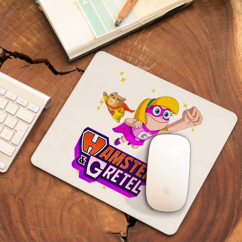 PC, gaming si accesorii - Periferice PC - Mousepad - Mousepad Hamster Gretel Grant Gomez CoolTrend, 21x19cm - Infinity.ro