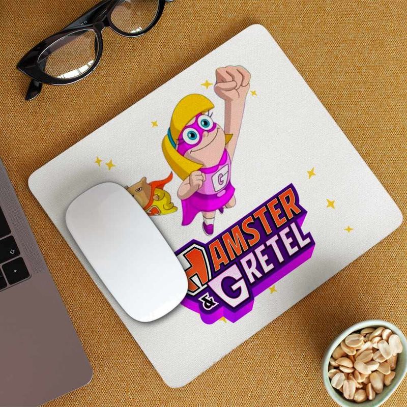 PC, gaming si accesorii - Periferice PC - Mousepad - Mousepad Hamster Gretel Grant Gomez CoolTrend, 21x19cm - Infinity.ro