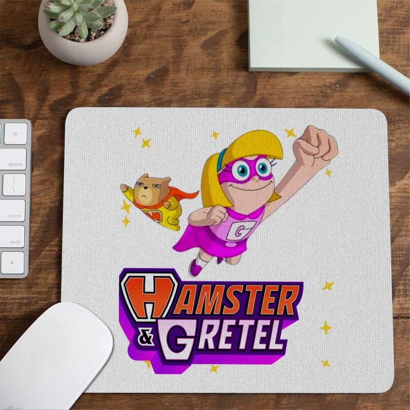 PC, gaming si accesorii - Periferice PC - Mousepad - Mousepad Hamster Gretel Grant Gomez CoolTrend, 21x19cm - Infinity.ro