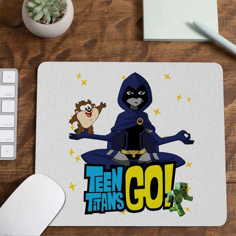 PC, gaming si accesorii - Periferice PC - Mousepad - Mousepad Raven Mediteaza Tineri Titani CoolTrend, 21x19cm - Infinity.ro