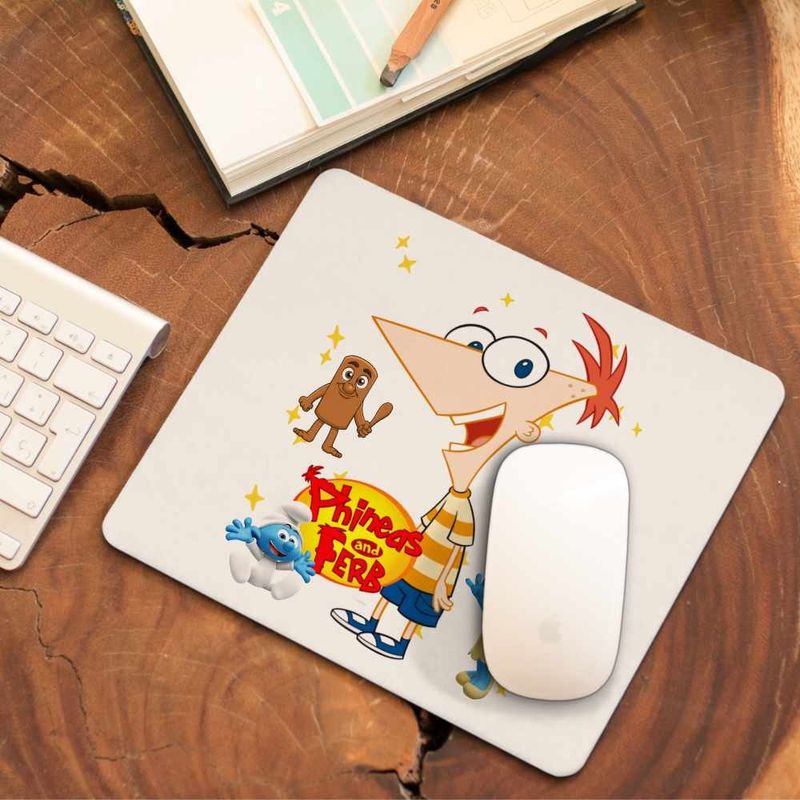 PC, gaming si accesorii - Periferice PC - Mousepad - Mousepad Phineas and Ferb Desene CoolTrend, 21x19cm - Infinity.ro