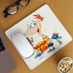 PC, gaming si accesorii - Periferice PC - Mousepad - Mousepad Phineas and Ferb Desene CoolTrend, 21x19cm - Infinity.ro