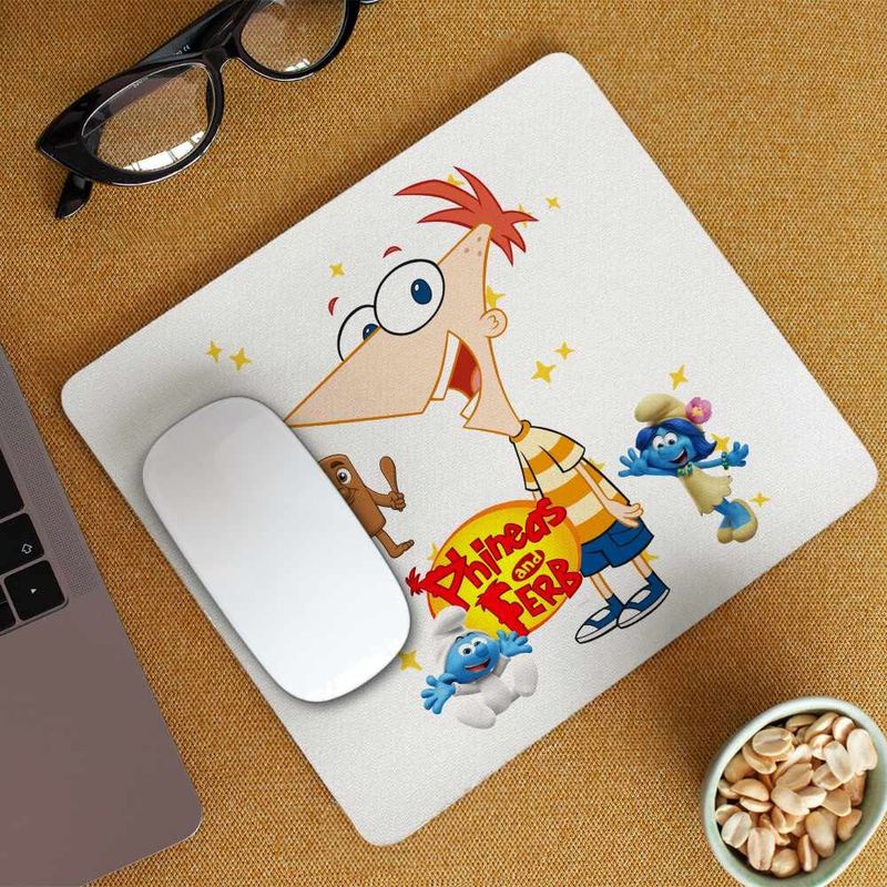 PC, gaming si accesorii - Periferice PC - Mousepad - Mousepad Phineas and Ferb Desene CoolTrend, 21x19cm - Infinity.ro