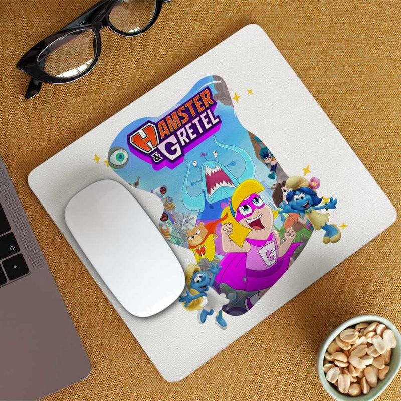PC, gaming si accesorii - Periferice PC - Mousepad - Mousepad Hamster Gretel Actiune Animatie CoolTrend, 21x19cm - Infinity.ro
