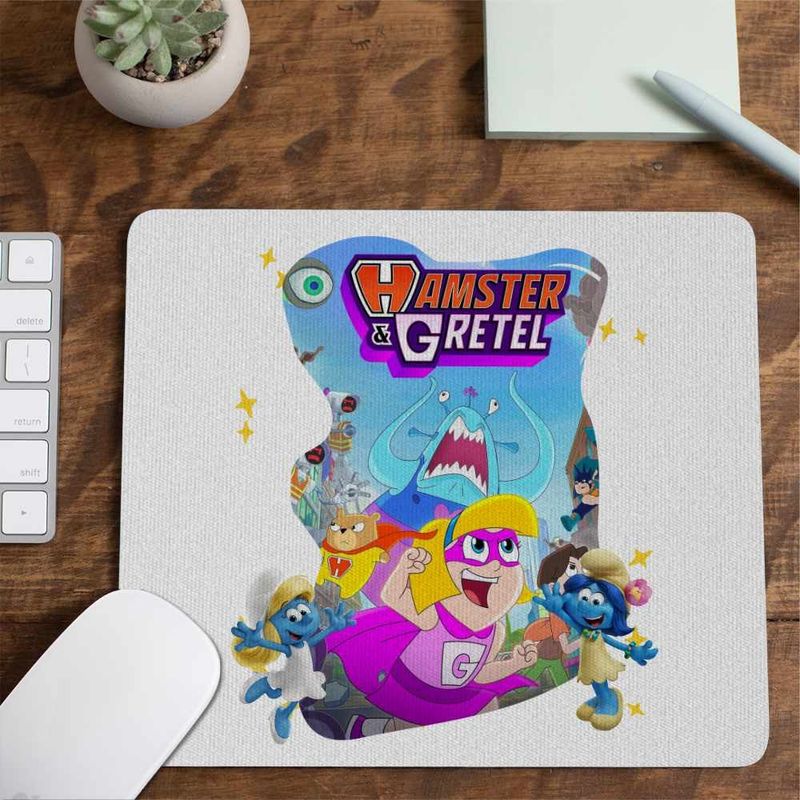 PC, gaming si accesorii - Periferice PC - Mousepad - Mousepad Hamster Gretel Actiune Animatie CoolTrend, 21x19cm - Infinity.ro