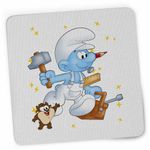 PC, gaming si accesorii - Periferice PC - Mousepad - Mousepad Strumfii Tamplar Meserias Dulgher CoolTrend, 21x19cm - Infinity.ro