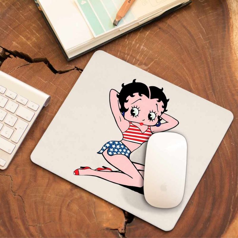 PC, gaming si accesorii - Periferice PC - Mousepad - Mousepad Betty Boop America SUA, CoolTrend, 21x19cm - Infinity.ro