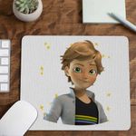 PC, gaming si accesorii - Periferice PC - Mousepad - Mousepad Adrien Agreste Miraculous Buburuza Noir CoolTrend, 21x19cm - Infinity.ro