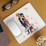 PC, gaming si accesorii - Periferice PC - Mousepad - Mousepad Miraculous Marinette Adrien Agreste Miraculos CoolTrend, 21x19cm - Infinity.ro