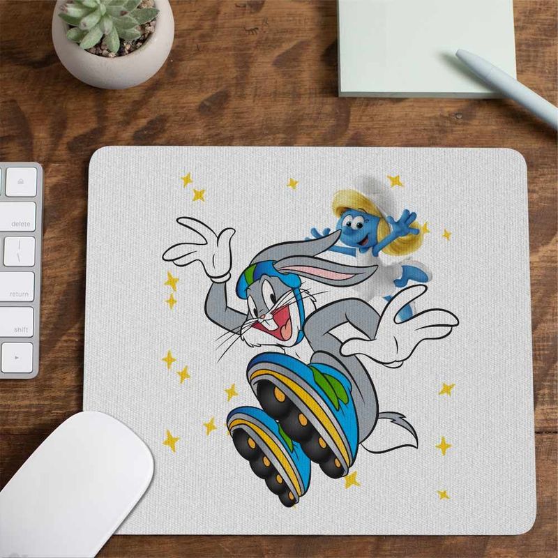 PC, gaming si accesorii - Periferice PC - Mousepad - Mousepad Bugs Bunny Role CoolTrend, 21x19cm - Infinity.ro