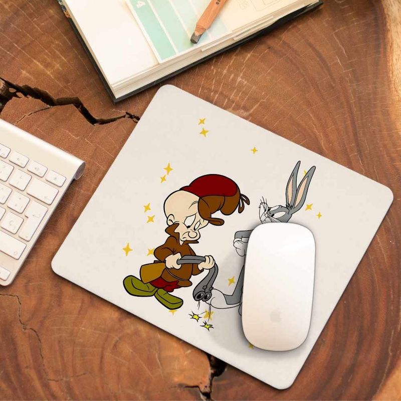 PC, gaming si accesorii - Periferice PC - Mousepad - Mousepad Bugs Bunny Elmer Fudd CoolTrend, 21x19cm - Infinity.ro