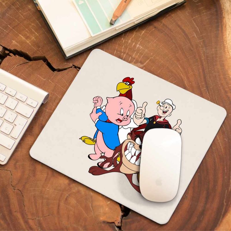 PC, gaming si accesorii - Periferice PC - Mousepad - Mousepad Foghorn Taz Popey Porky Looney Tunes, CoolTrend, 21x19cm - Infinity.ro