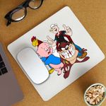 PC, gaming si accesorii - Periferice PC - Mousepad - Mousepad Foghorn Taz Popey Porky Looney Tunes, CoolTrend, 21x19cm - Infinity.ro