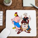 PC, gaming si accesorii - Periferice PC - Mousepad - Mousepad Foghorn Taz Popey Porky Looney Tunes, CoolTrend, 21x19cm - Infinity.ro