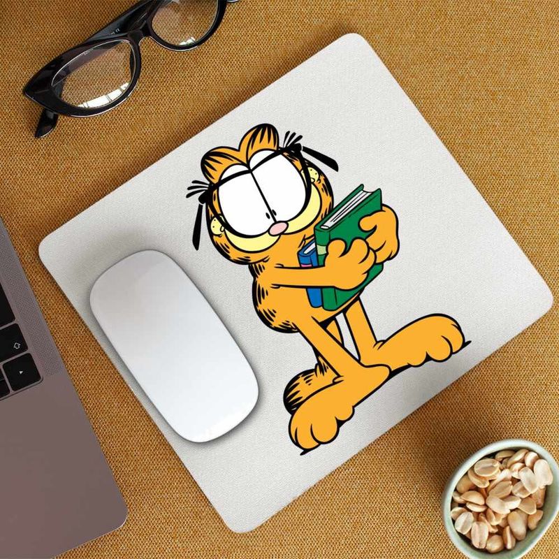 PC, gaming si accesorii - Periferice PC - Mousepad - Mousepad Garfield Carti Scoala Invata, CoolTrend, 21x19cm - Infinity.ro