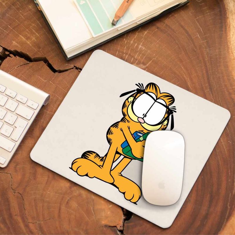 PC, gaming si accesorii - Periferice PC - Mousepad - Mousepad Garfield Carti Scoala Invata, CoolTrend, 21x19cm - Infinity.ro
