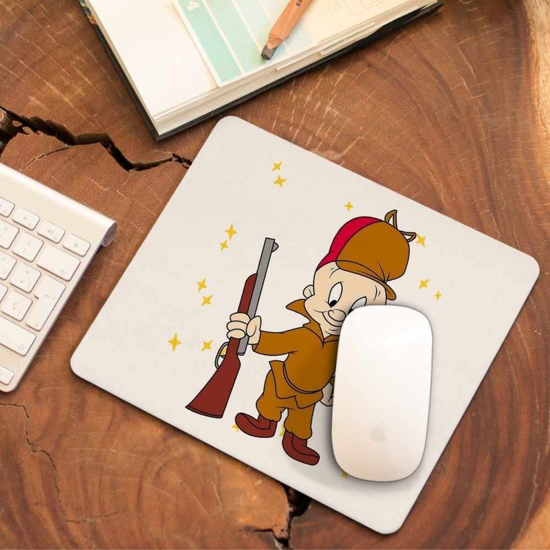 PC, gaming si accesorii - Periferice PC - Mousepad - Mousepad Bugs Bunny Elmer Fudd Vanator CoolTrend, 21x19cm - Infinity.ro