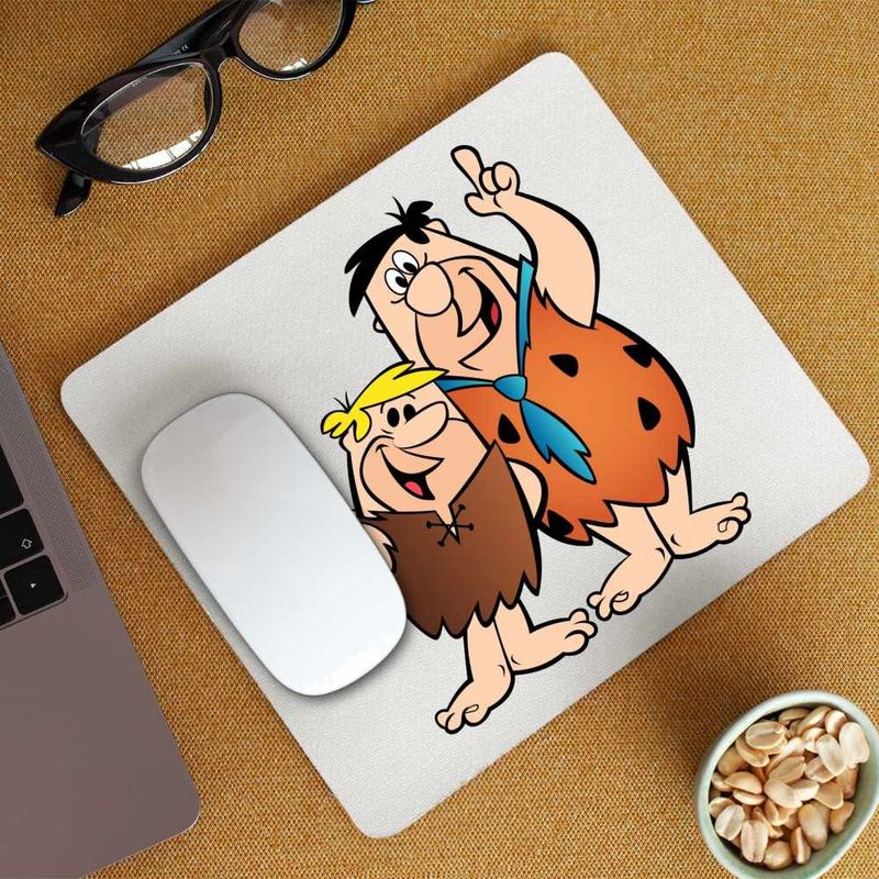 PC, gaming si accesorii - Periferice PC - Mousepad - Mousepad Familia Flintstone Fred Barney Epoca de Piatra, CoolTrend, 21x19cm - Infinity.ro