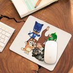 PC, gaming si accesorii - Periferice PC - Mousepad - Mousepad Curiosul George Eroi Pijama Bingo Tom CoolTrend, 21x19cm - Infinity.ro