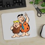 PC, gaming si accesorii - Periferice PC - Mousepad - Mousepad Familia Flintstone Fred Barney Epoca de Piatra, CoolTrend, 21x19cm - Infinity.ro