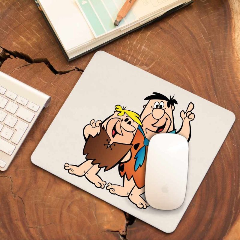 PC, gaming si accesorii - Periferice PC - Mousepad - Mousepad Familia Flintstone Fred Barney Epoca de Piatra, CoolTrend, 21x19cm - Infinity.ro